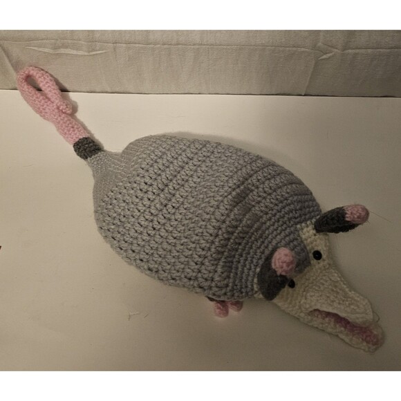 Opossum Crocheted Custom Grocery Bag Holder Handmade New Crocheted Possum
